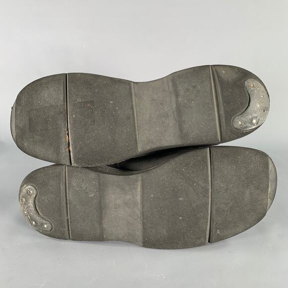 JULIUS_7 Size 9.5 Black Leather Zip Up Ankle Boots - Picture 6 of 8